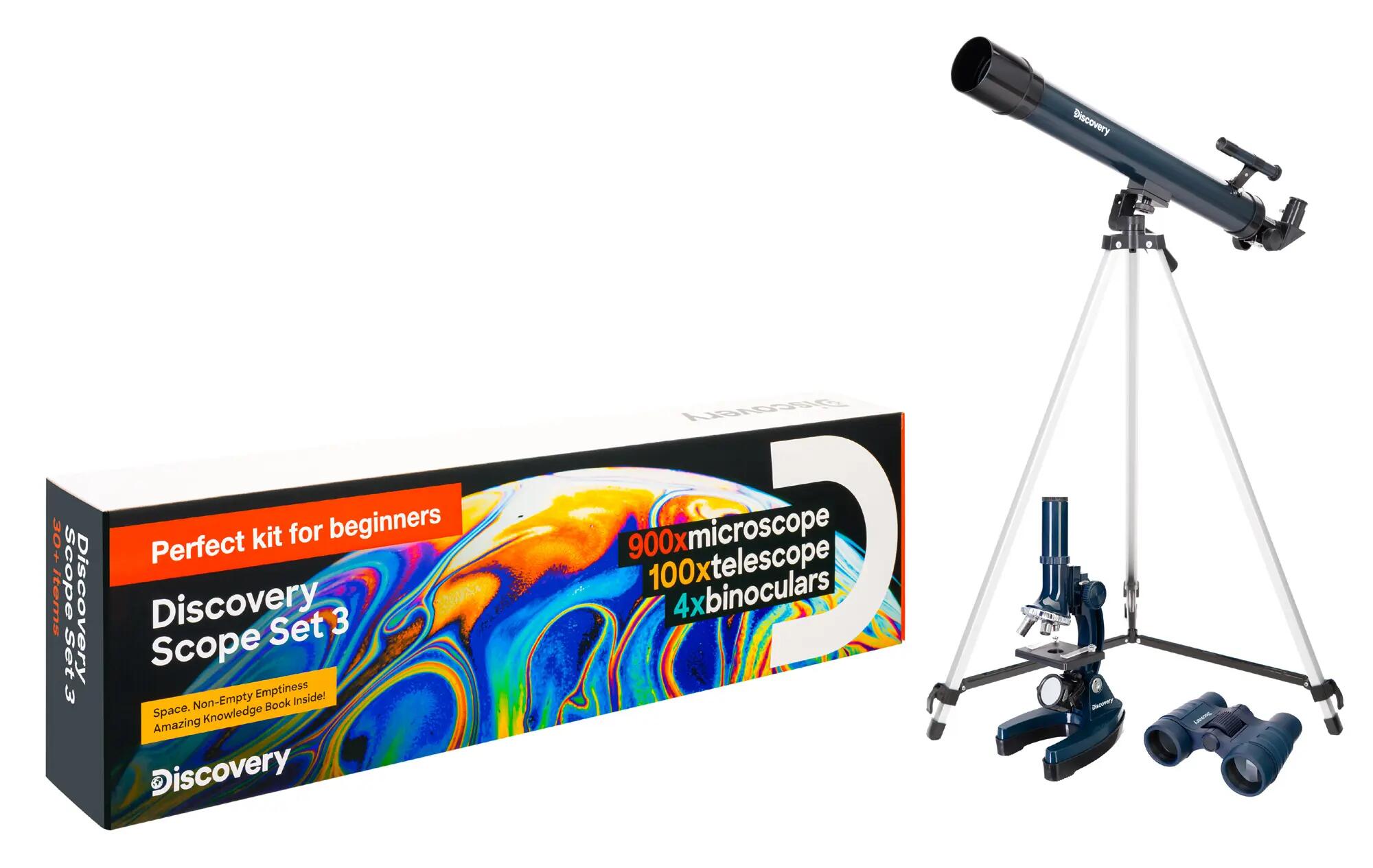 Set Levenhuk Discovery Scope 3 con libro in italiano 2/15