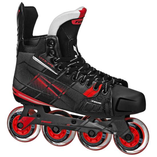TOUR Code GX Junior rolschaatsen voor hockey, zwart/rood, Junior