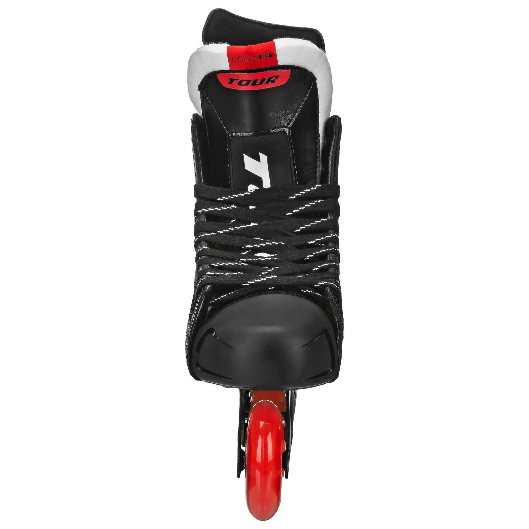 TOUR Code GX Junior rolschaatsen voor hockey, zwart/rood, Junior 2/5