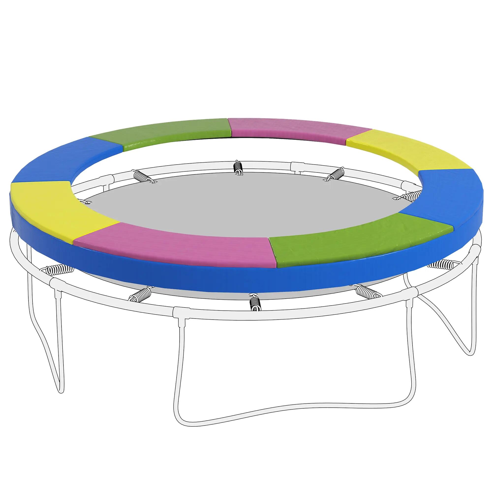 Housse de trampoline Ø244 x 30 cm, pliable et portable, en plastique, PE et mous 2/9