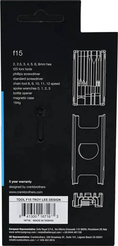 Troy Lee Designs x Crankbrothers Multi-Tool Nero 3/3