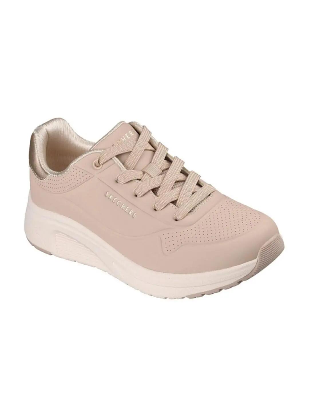 Sneaker für Damen Skechers Uno Lite Beige. 3/3