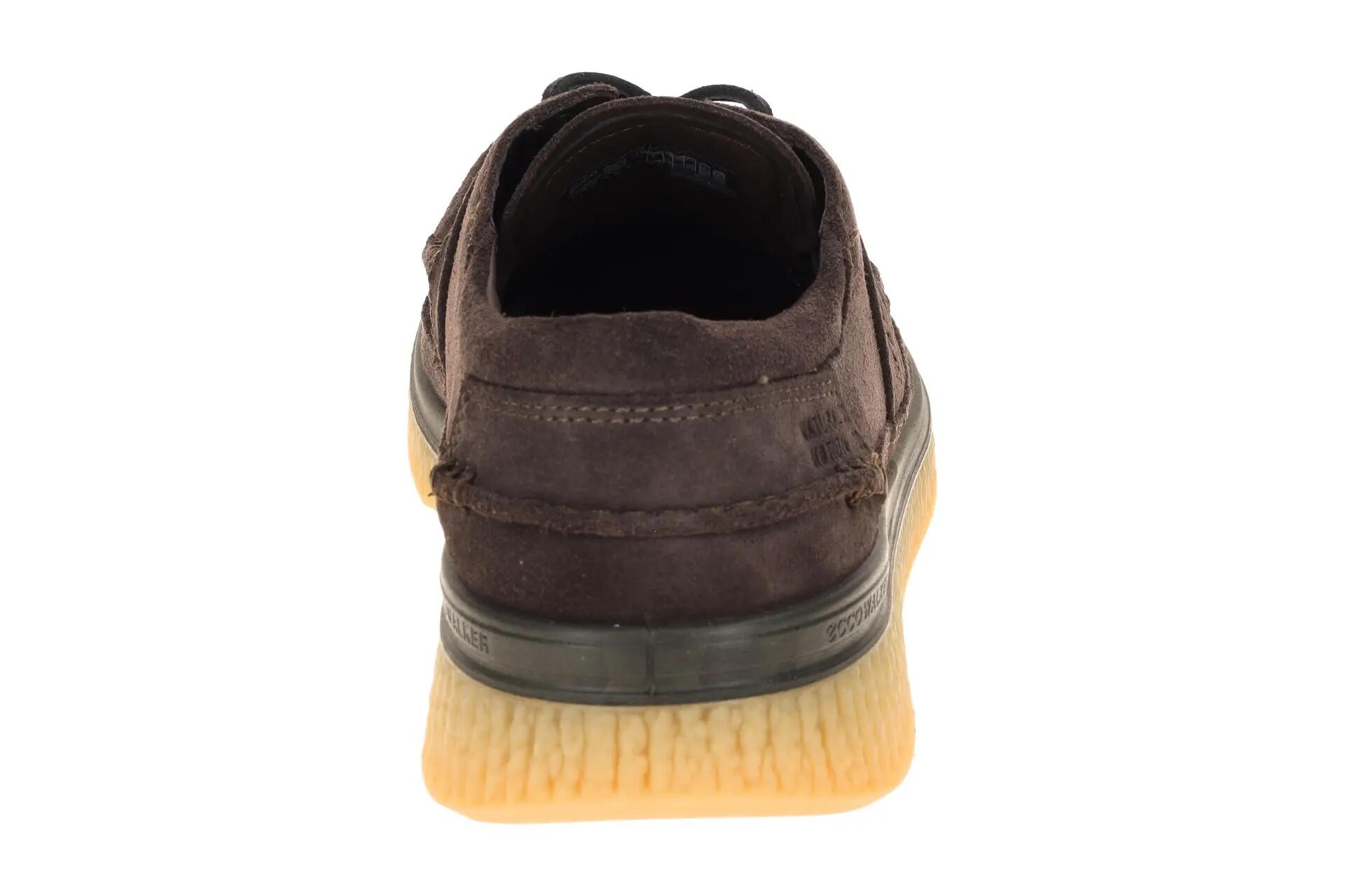 Ecco Walker Schuhe braun mocca Velour Mokassin 571104 5/7