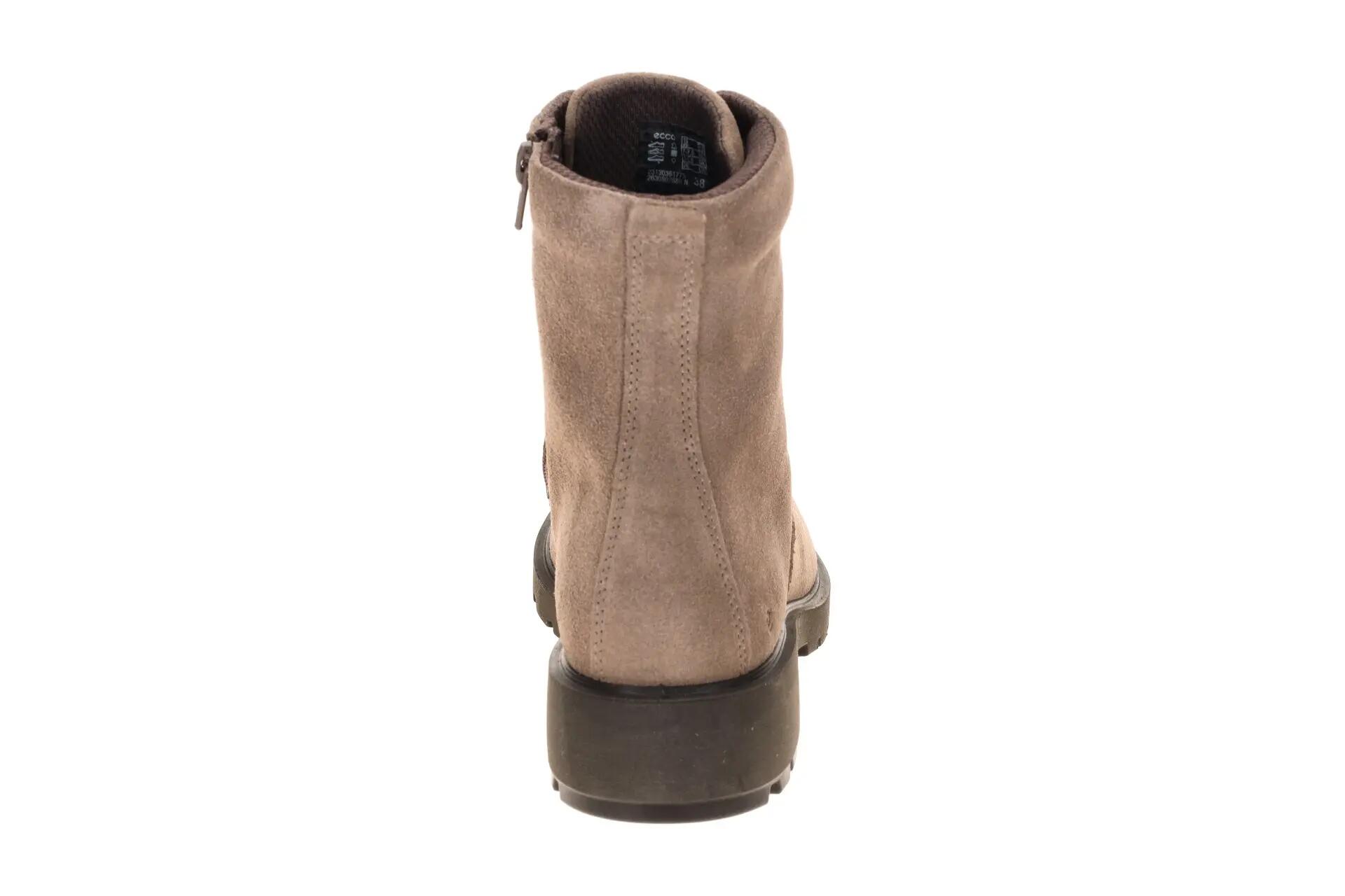 Ecco Metropole Vienna Stiefel Boots taupe braun Velour 231303 5/7