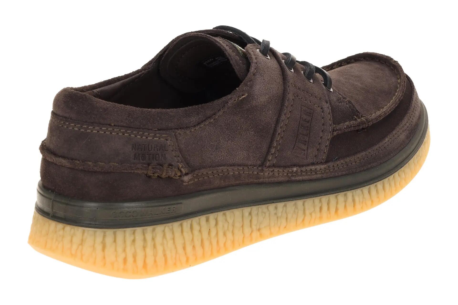 Ecco Walker Schuhe braun mocca Velour Mokassin 571104 4/7