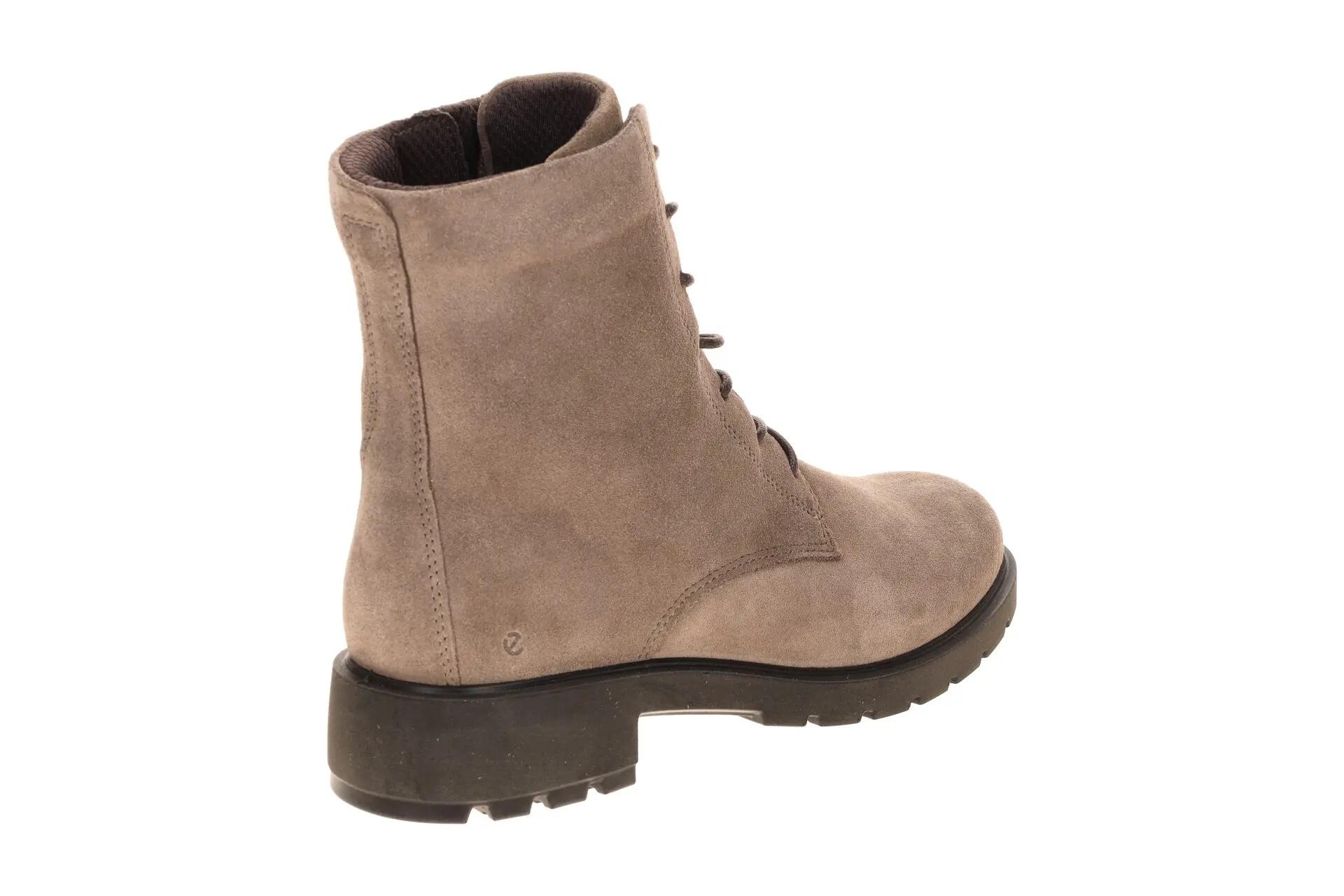Ecco Metropole Vienna Stiefel Boots taupe braun Velour 231303 4/7