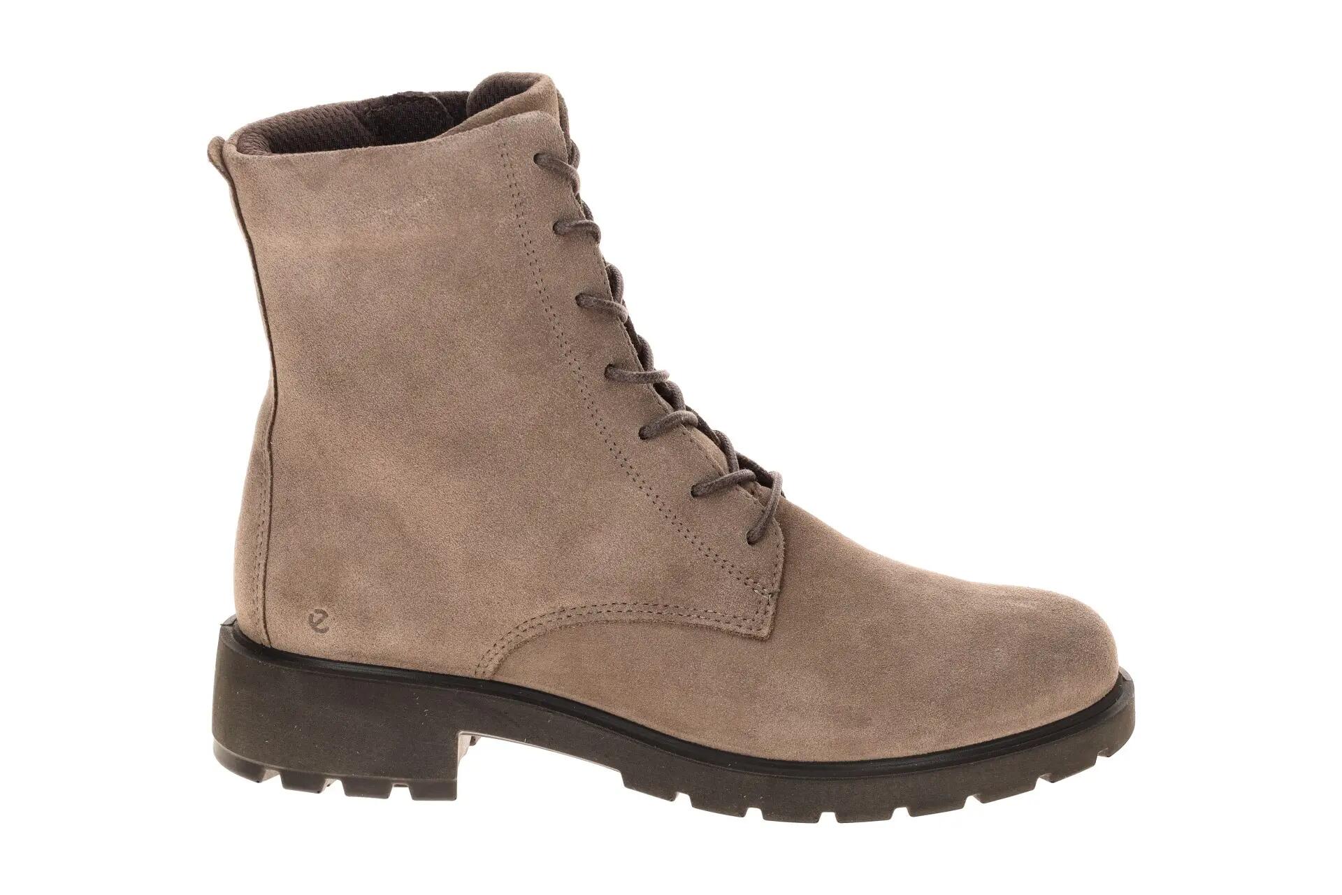 Ecco Metropole Vienna Stiefel Boots taupe braun Velour 231303 2/7