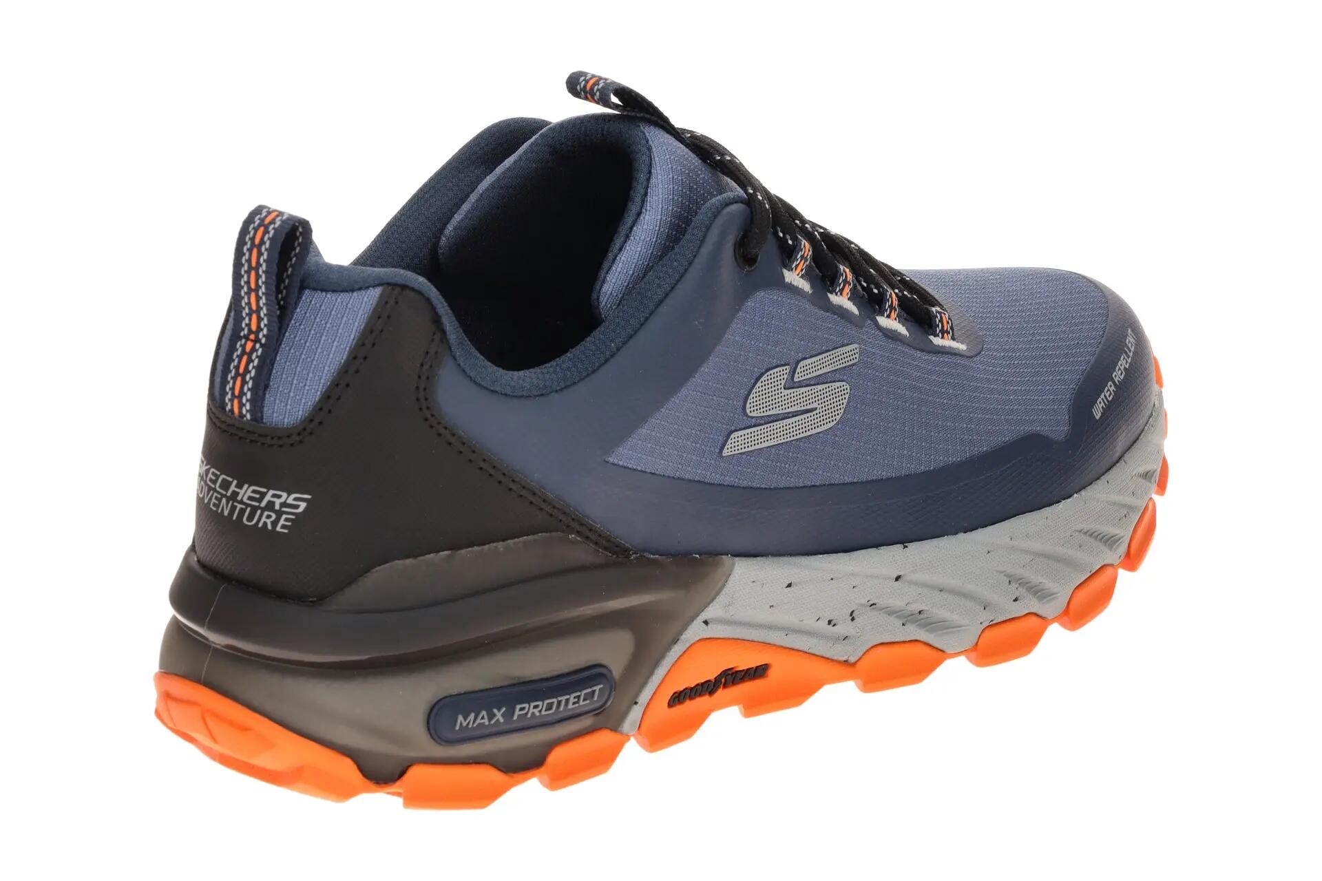 Skechers Max Protect Schuhe blau orange Herren Outdoor 237669 4/7