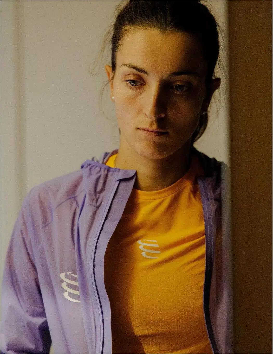 Compressport Hurricane wasserdichte Jacke für Damen, violett 5/6