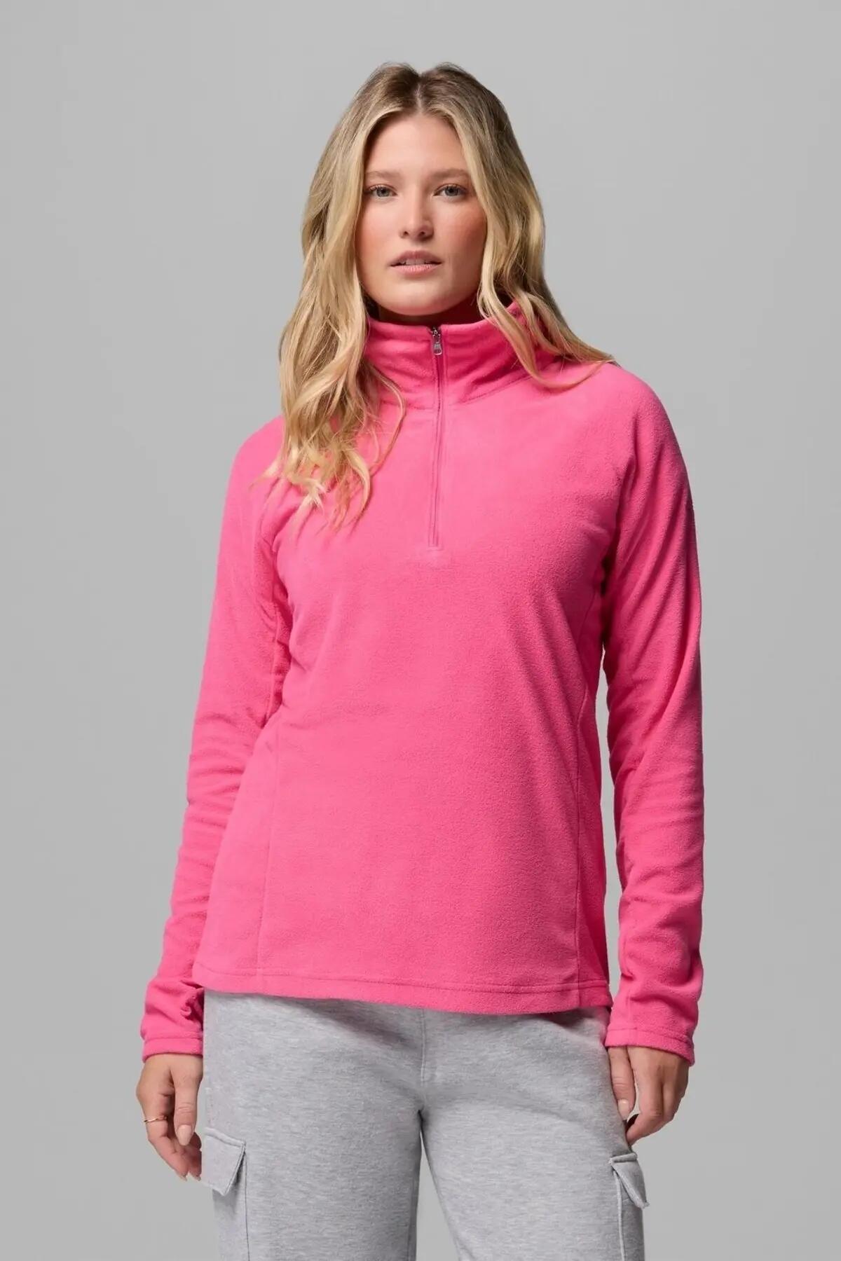 Giacca Columbia Modello 1802201cb Glacial Iv 1/2 Zip Colore Rosa 5/5