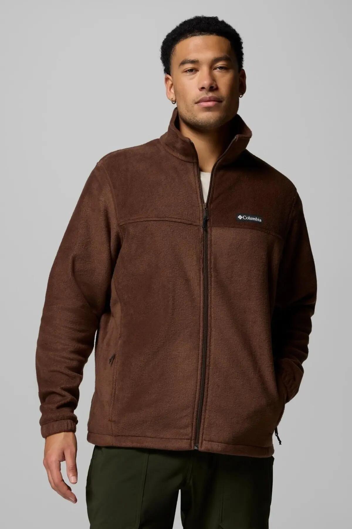 Giacca Columbia Modello Steens Mountain Full Zip Colore Marrone 5/5