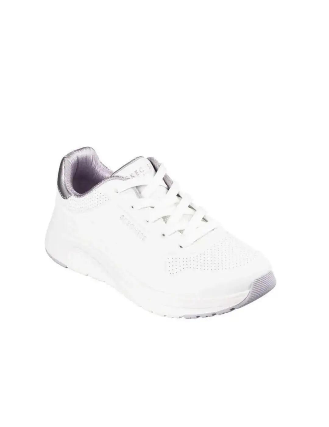 Chaussures pour femmes Skechers Uno lite Blanc. 3/5