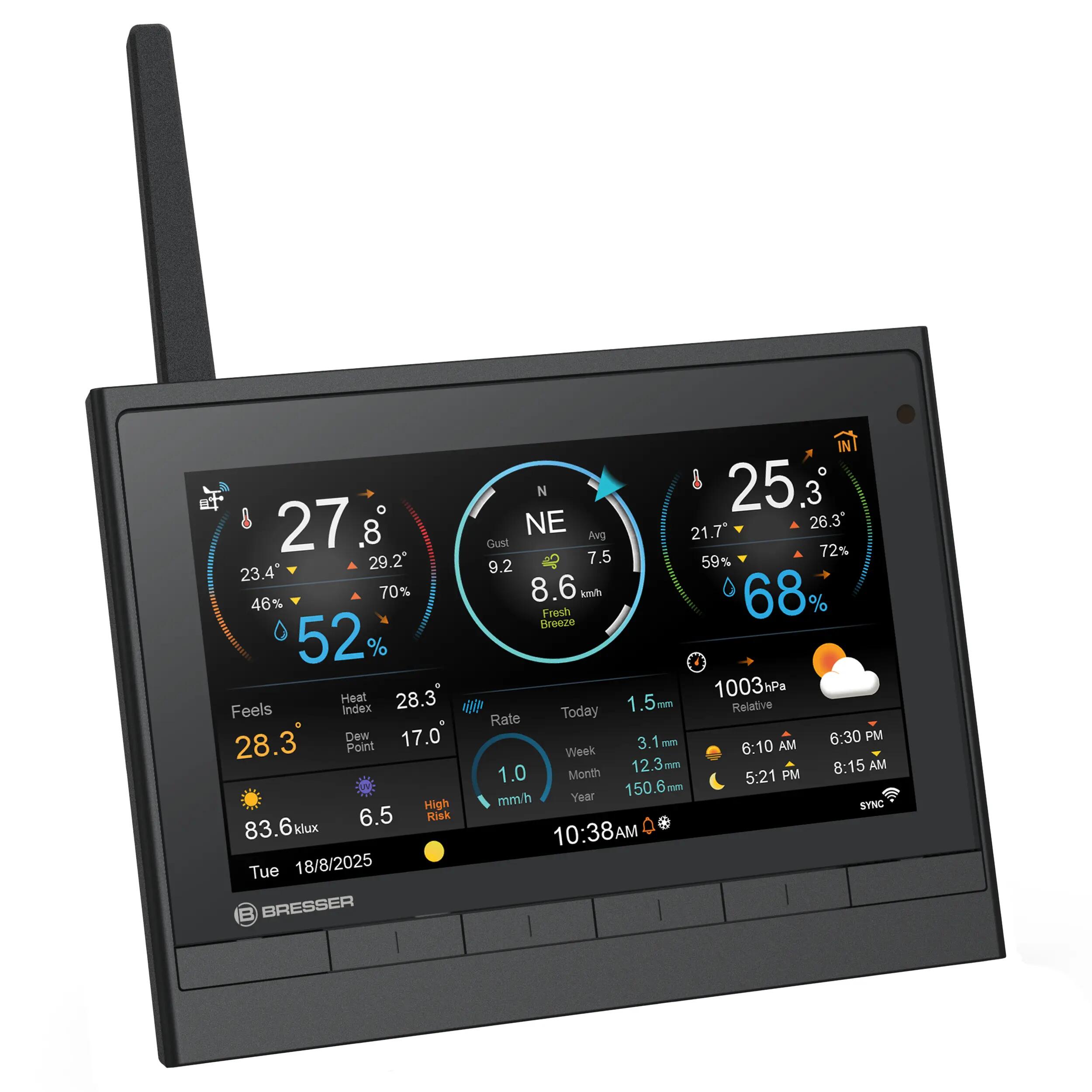 Station météo solaire  7-en-1 HD WiFi 3/6
