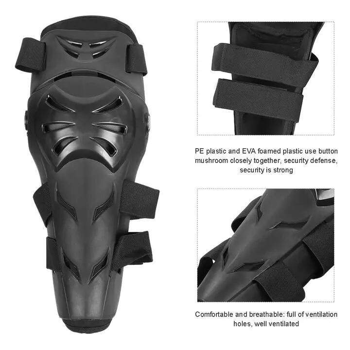 Ensemble de 4 protections pour genoux et coudes, pour sports de plein air, noir 6/6