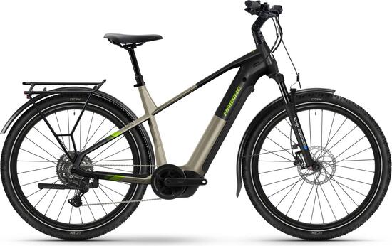 VTC Électrique Haibike Trekking 4 High Shimano Cues 10V 27.5'' 600Wh Beige/Noir