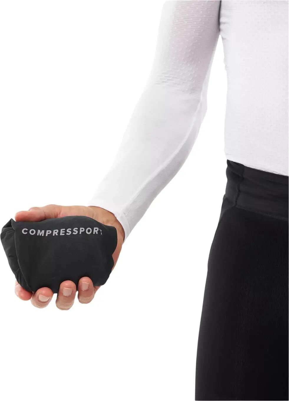 Chaqueta impermeable Compressport Hurricane negra para hombre 6/7