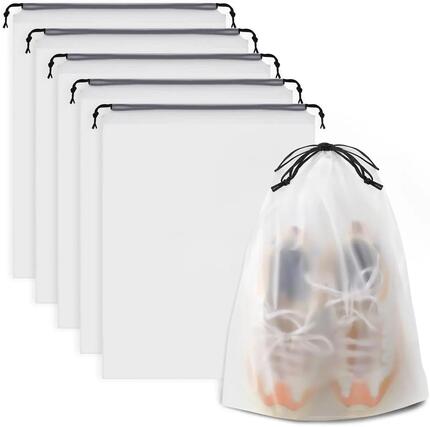 Schuhbeutel, 5 Stück, transparent