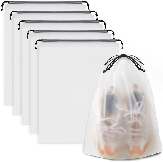 Schuhbeutel, 5 Stück, transparent