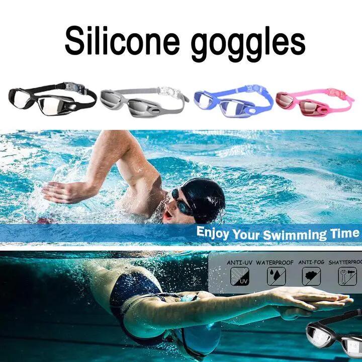 Lunettes de natation, anti-buée, protection UV, étanches, multicolores, 6/6