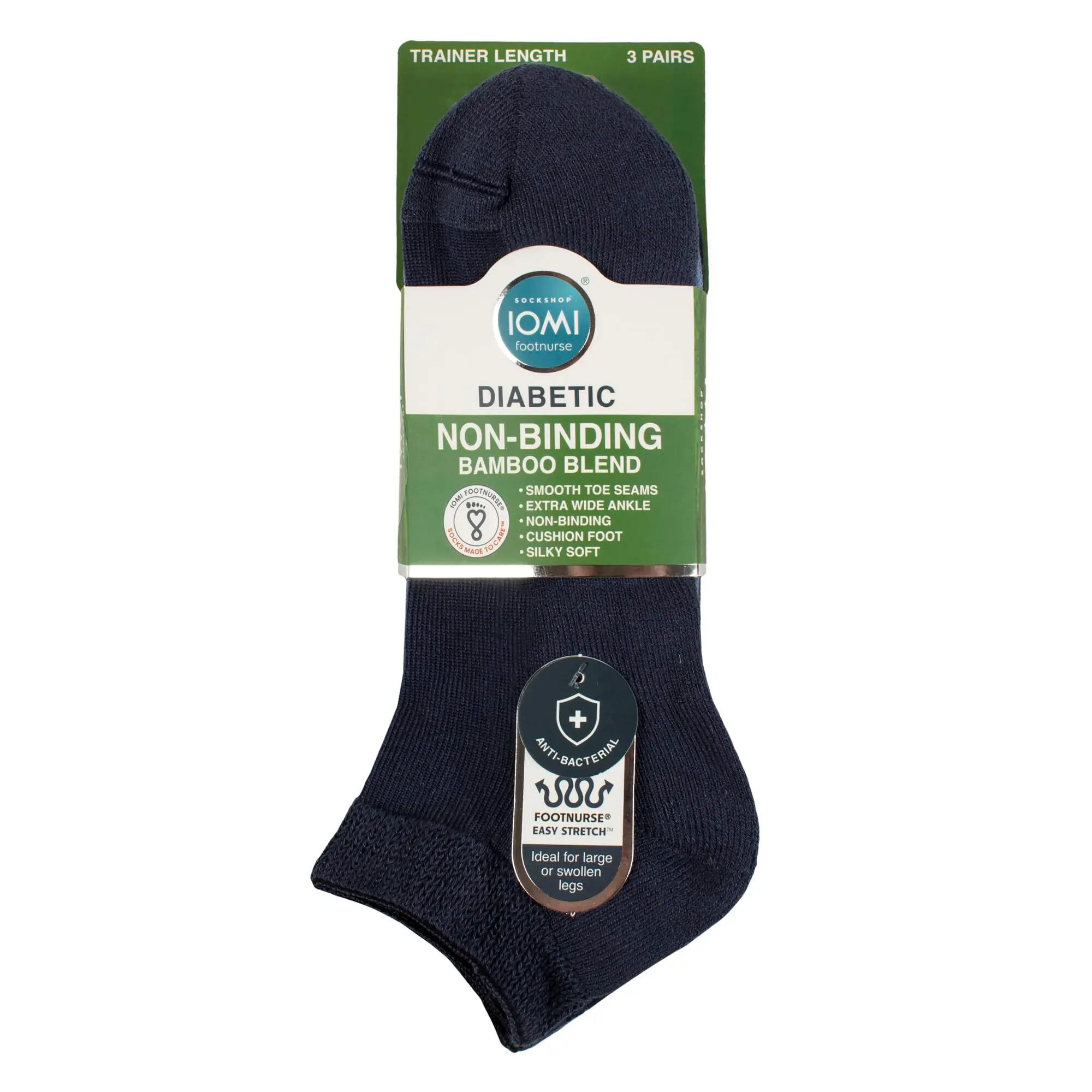 3 Paar Herren Bambus Diabetiker Sneaker Kurz Socken 2/5