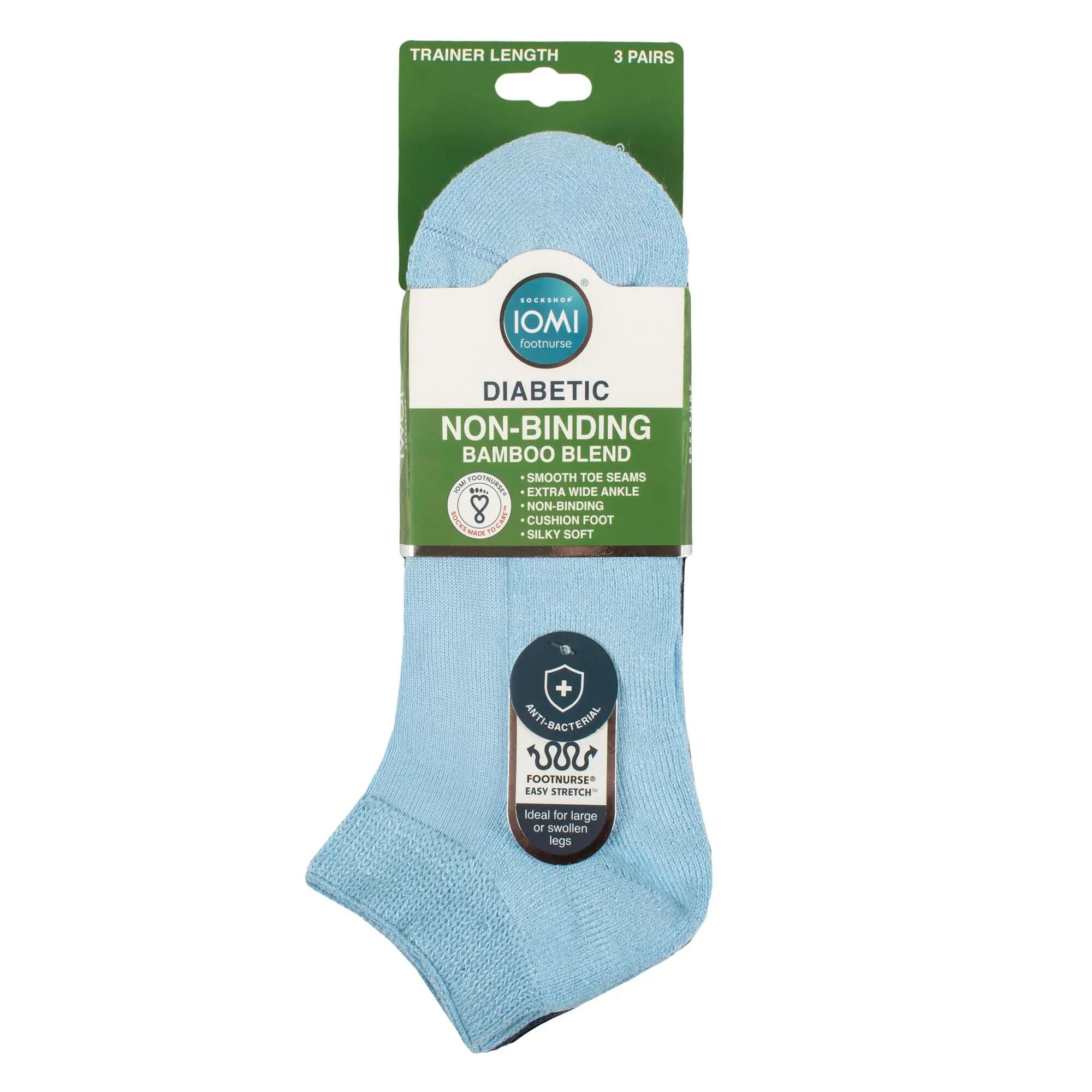 3 Paar Herren Bambus Diabetiker Sneaker Kurz Socken 2/5