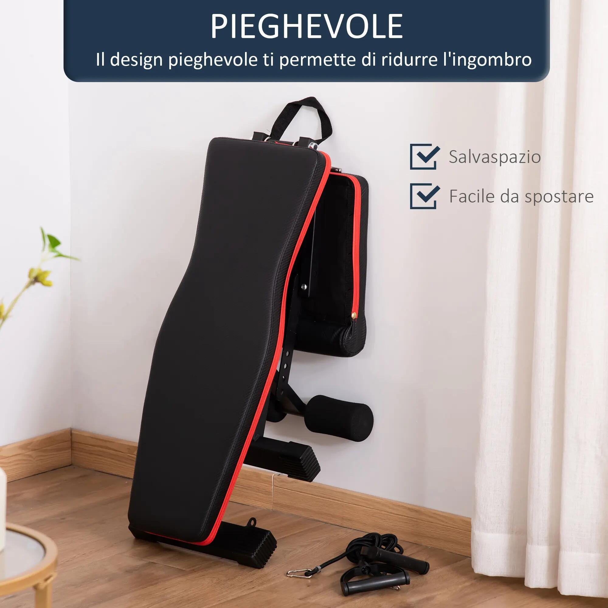 Banc multifonctionnel pour abdominaux et musculation, inclinaison réglable et 9/9