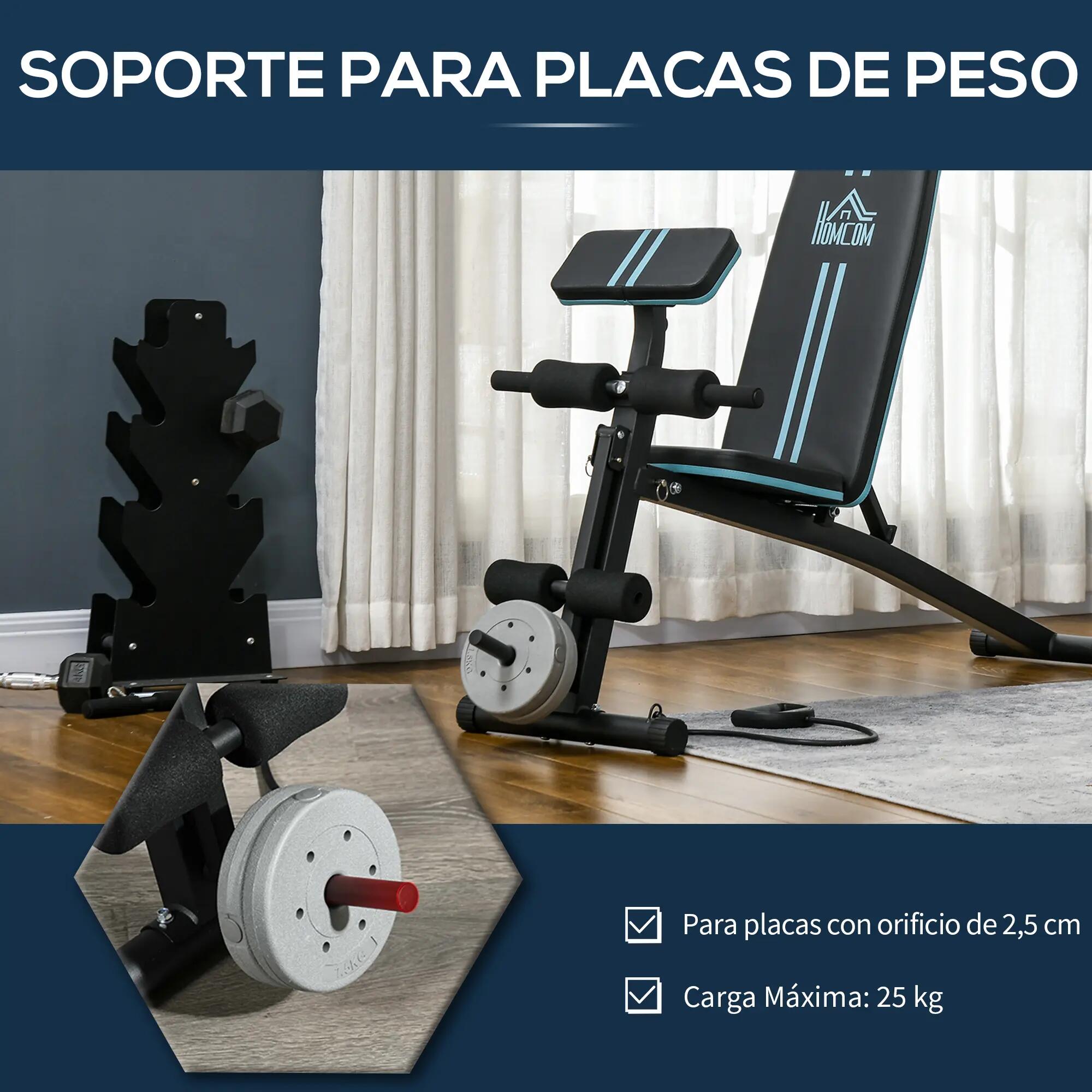 Banc de musculation pliable avec dossier réglable, extension de jambes 9/9