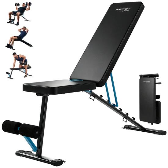 Banc de musculation pliable et réglable pour salle de sport à domicile