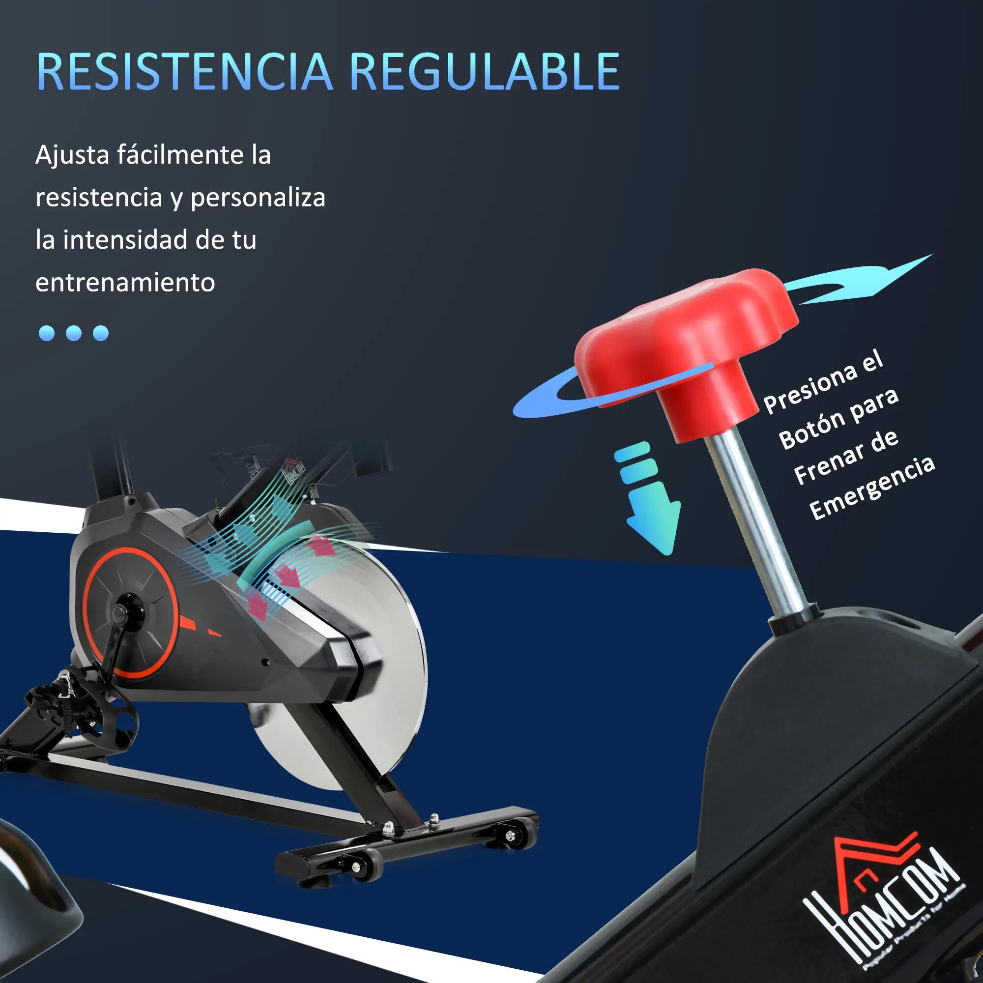 Vélo d'appartement avec écran LCD, moniteur de fréquence cardiaque 8/9