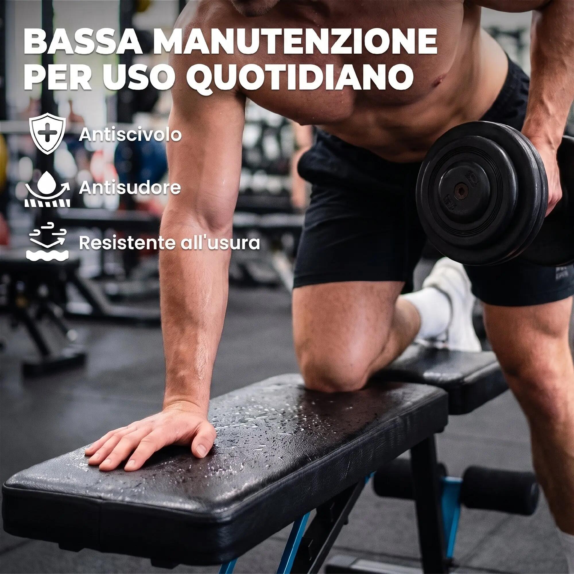 Banc de musculation pliable et réglable pour salle de sport à domicile 9/9