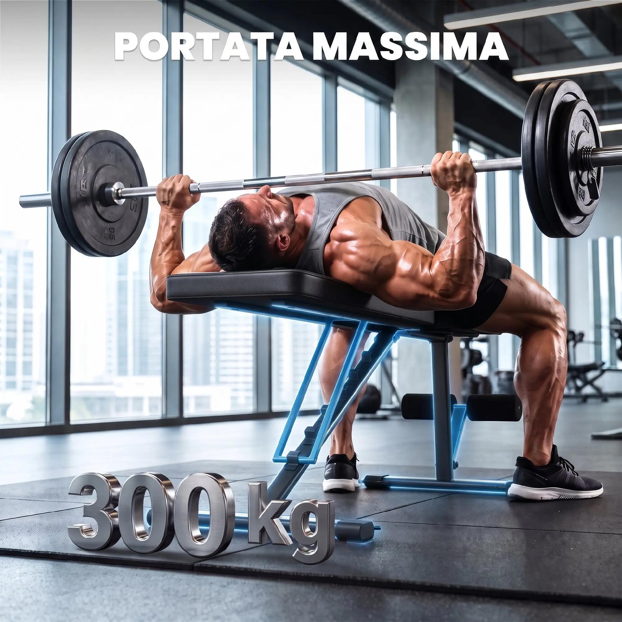 Banc de musculation pliable et réglable pour salle de sport à domicile 6/9