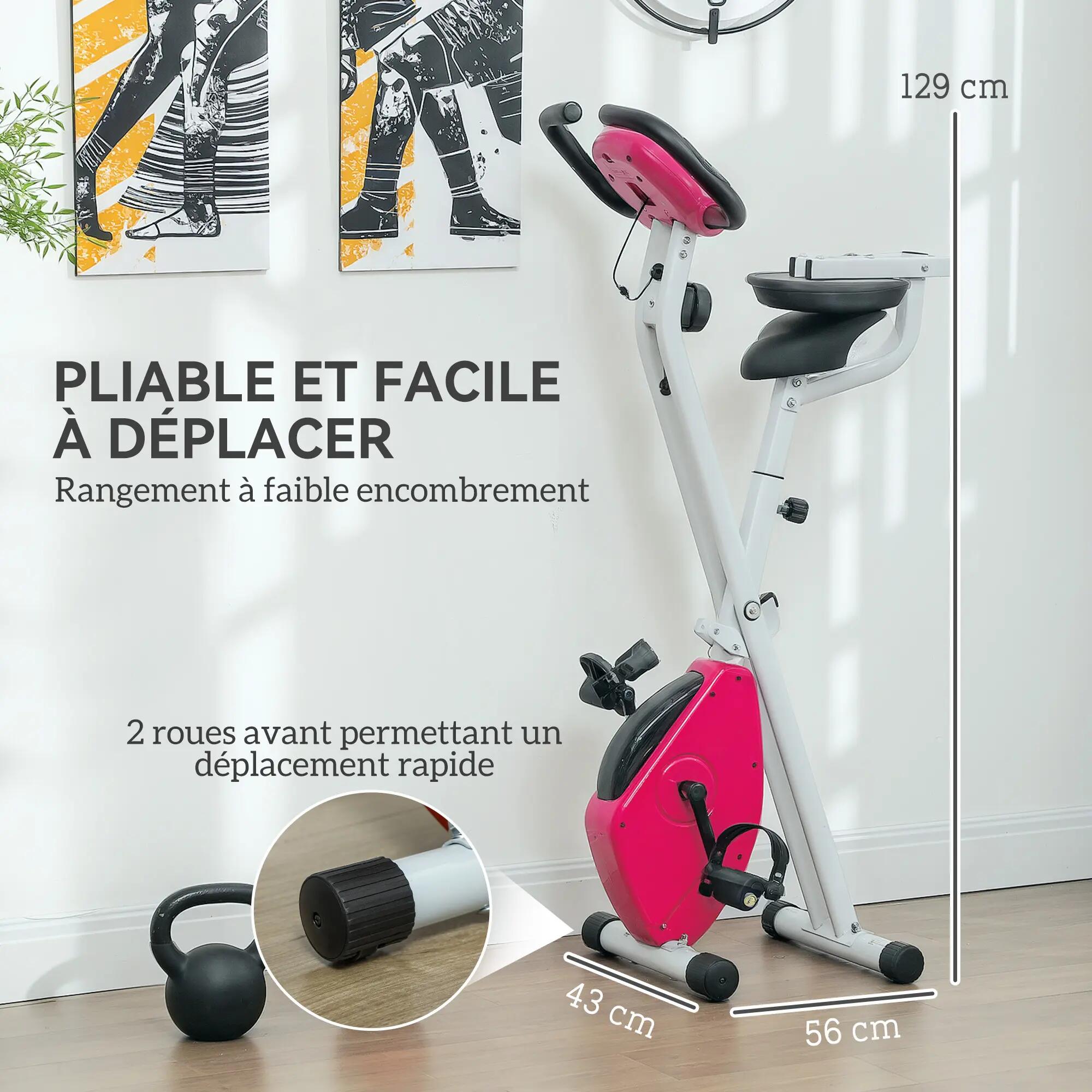 Vélo d'appartement pliable - Collaboration .fr x FFHandball - 8 niveaux de 9/9