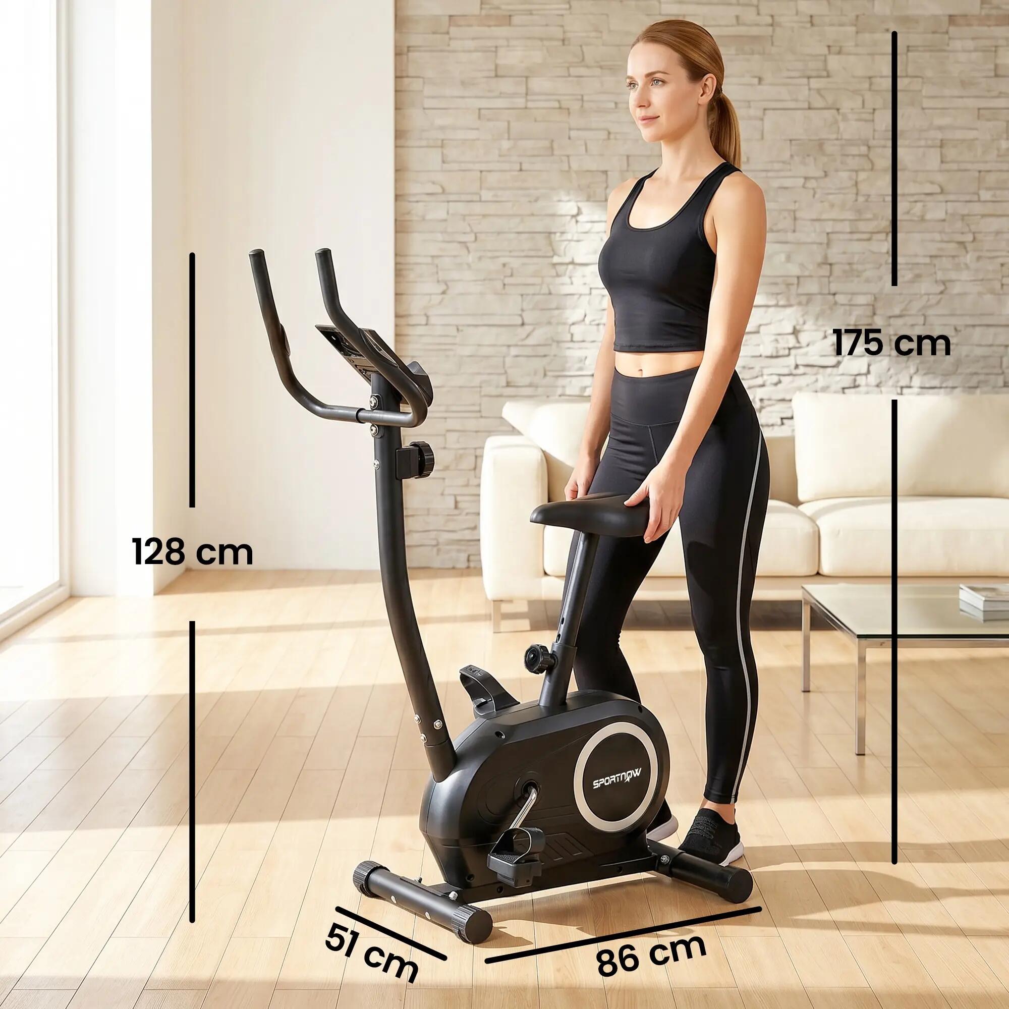 Vélo d'appartement réglable en hauteur, avec application, résistance magnétique, 5/9