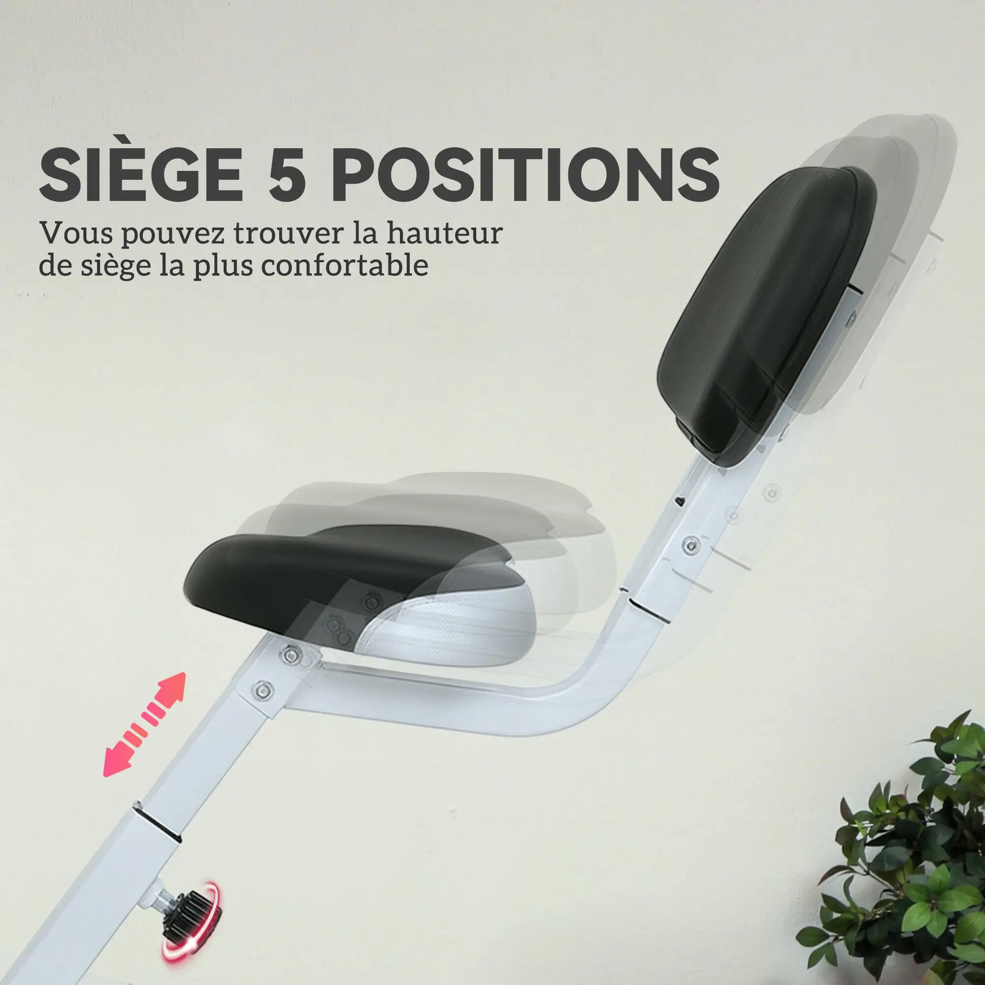 Vélo d'appartement pliable - Collaboration .fr x FFHandball - 8 niveaux de 8/9