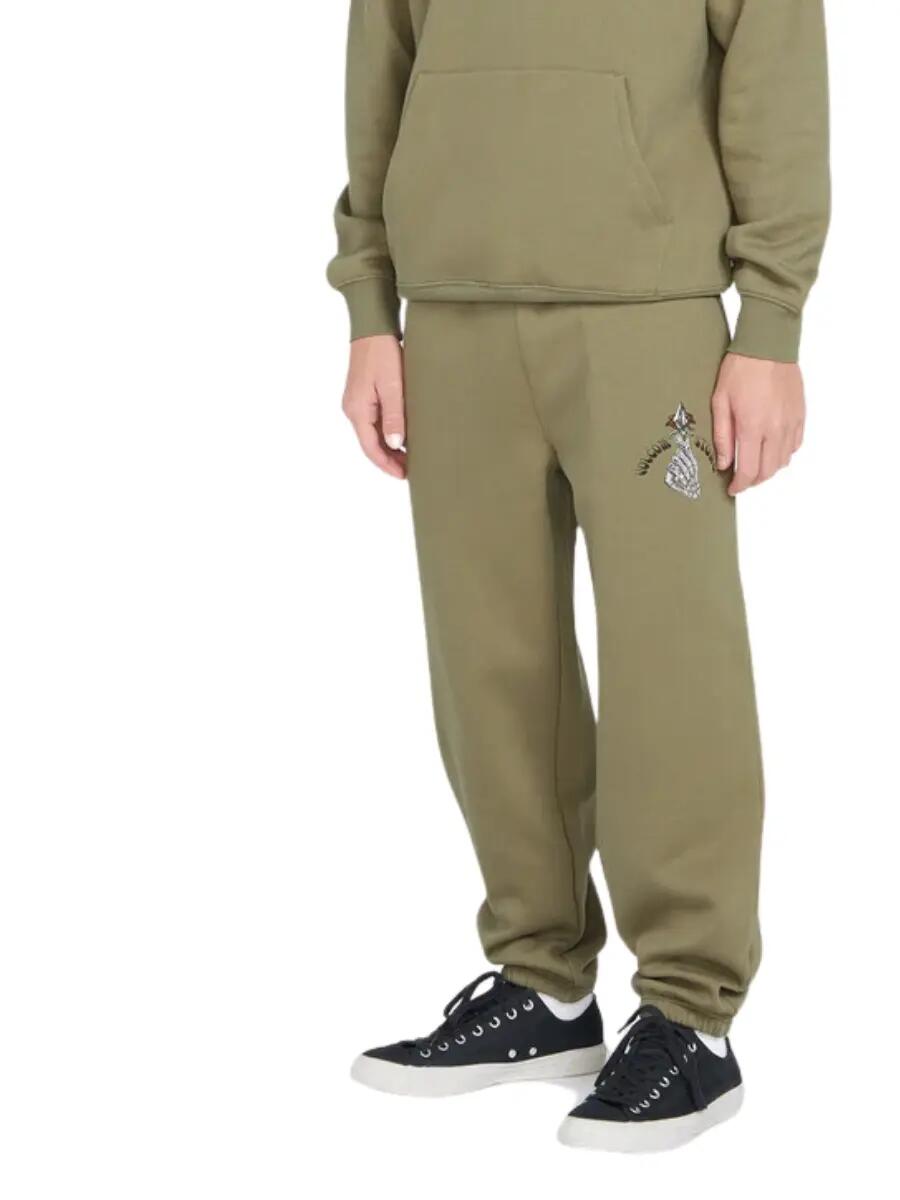 Pantalón Monopatín Unisex, cintura elástica - Verde Thyme 1/2
