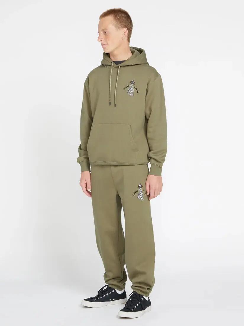 Pantalón Monopatín Unisex, cintura elástica - Verde Thyme 2/2