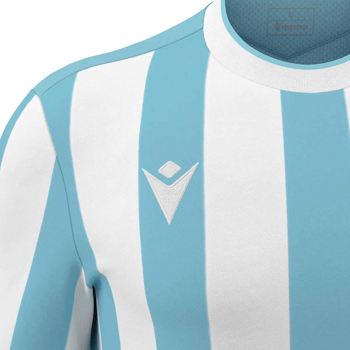 Maillot de football manches courtes - macron legion - bleu ciel/blanc 3/5