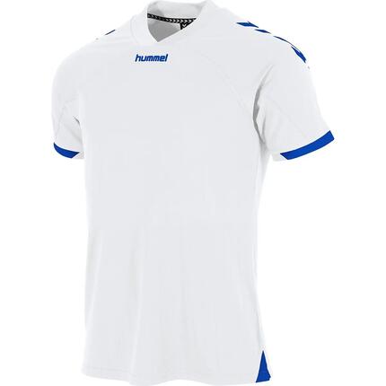 Maillot enfant manches courtes - Hummel Fyn - blanc/royal