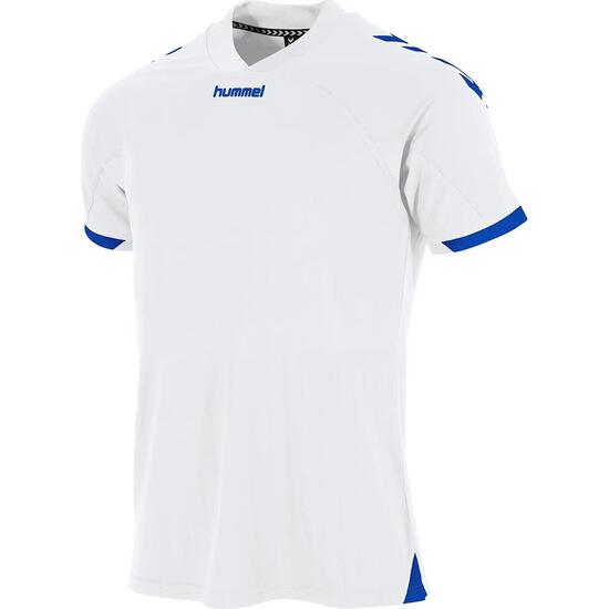 Maillot enfant manches courtes - Hummel Fyn - blanc/royal