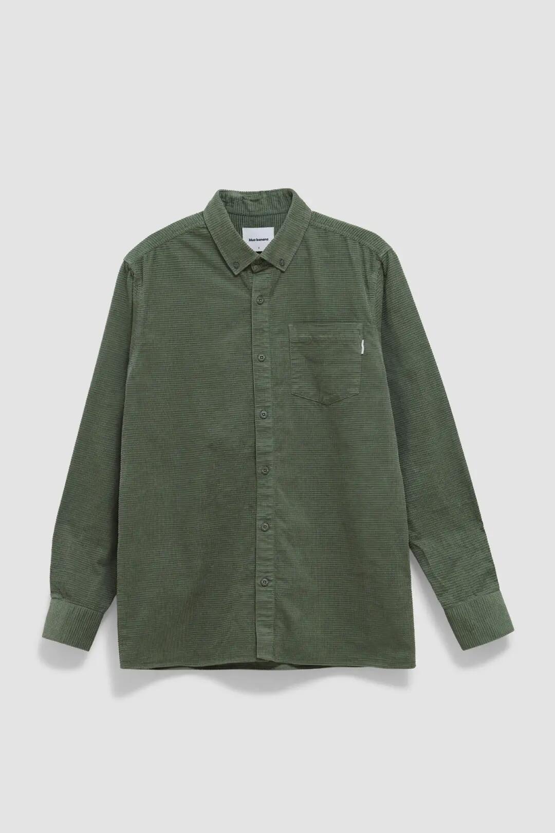 Sobrecamisa Blue Banana de 100% Algodón Orgánico Waffle Sage 4/4