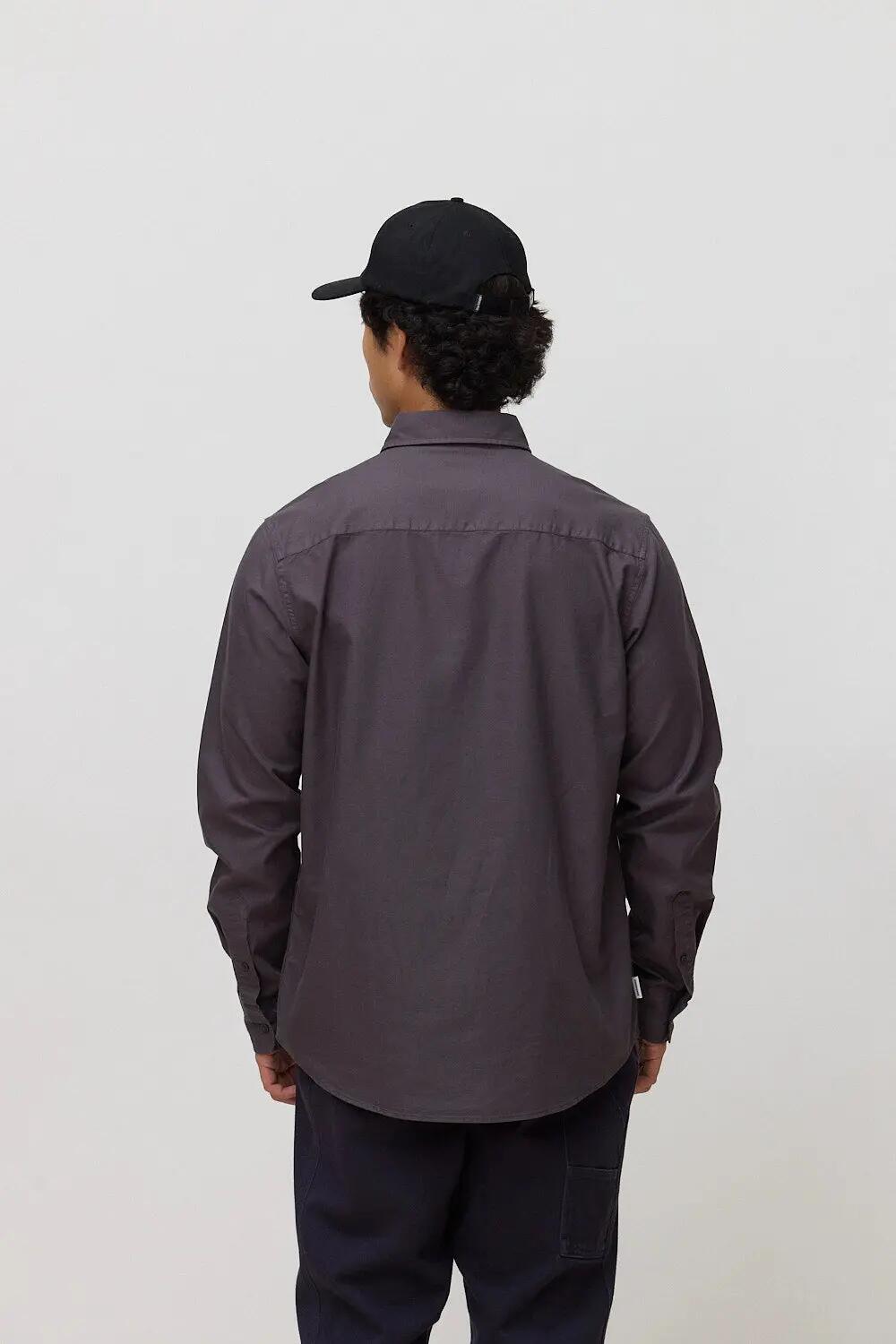 Camisa Blue Banana de 100% Algodón Orgánico Loom Antracita 2/3