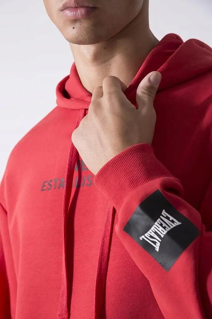 Men - Sportswear - Hoodie - Regular Fit, Fleece-Lined - Rot 3/5