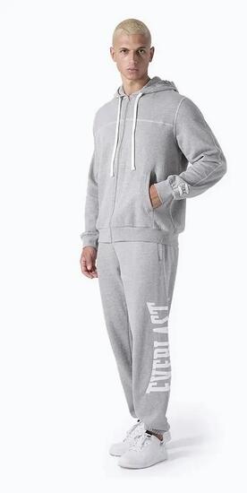 Sweat zippé - Sport - Homme - Confortable, Polyvalent - Everlast - Gris.