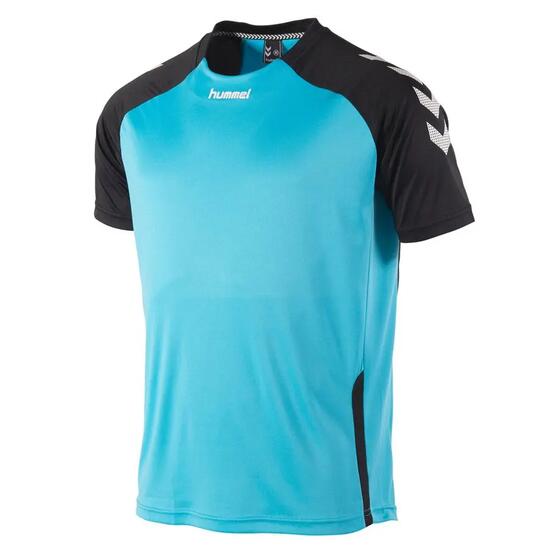 Maillot enfants sport - coupe longue climatec - noir/aqua