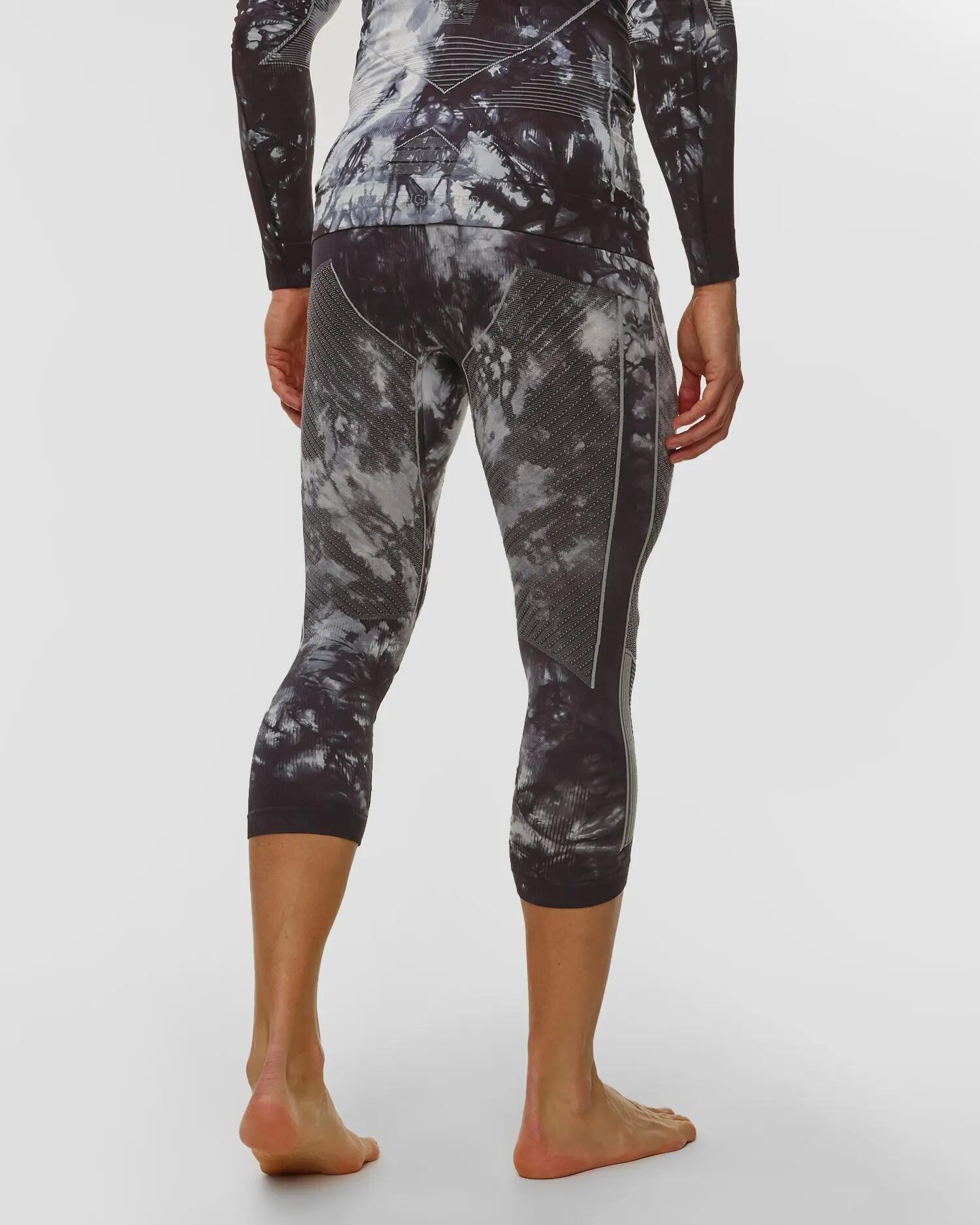 Kalesony unisex X-Bionic Energy Accumulator Wild 3/4 Pants TIEDYE BLACK X WHITE 3/5