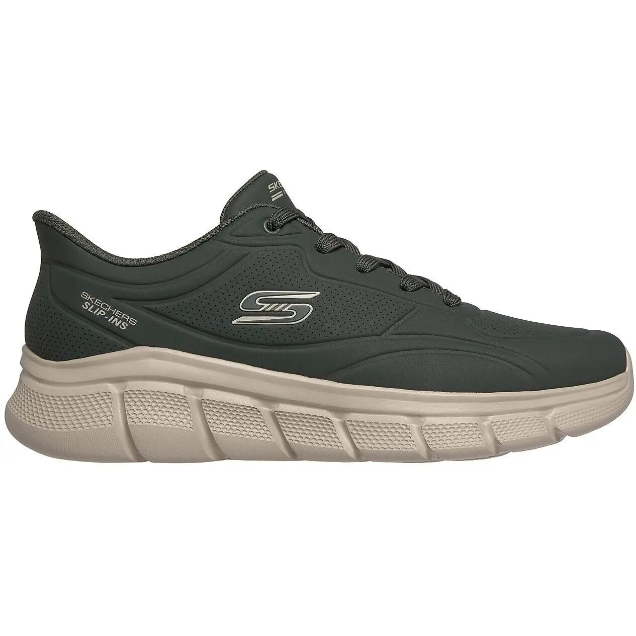 Zapatillas Skechers Bobs B Flex Smooth Edge, Verde, Hombre 3/5
