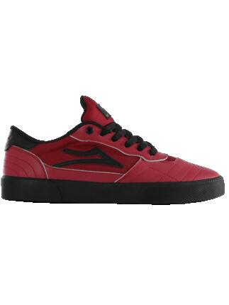 Chaussures de skate LAKAI Cambridge, unisexes rouges avec accents noirs