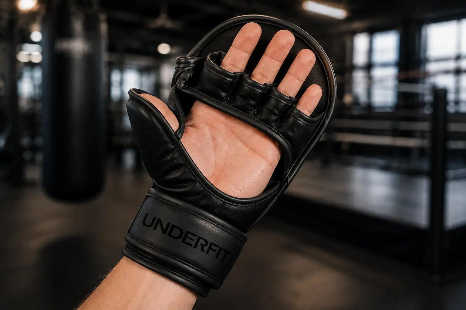 Rękawice MMA sparingowe UNDERFIT Core czarne 7 oz M 4/6