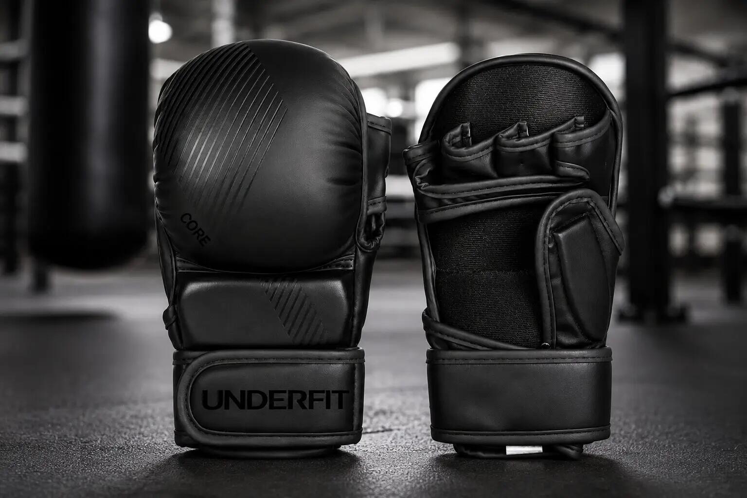Rękawice MMA sparingowe UNDERFIT Core czarne 7 oz M 3/6