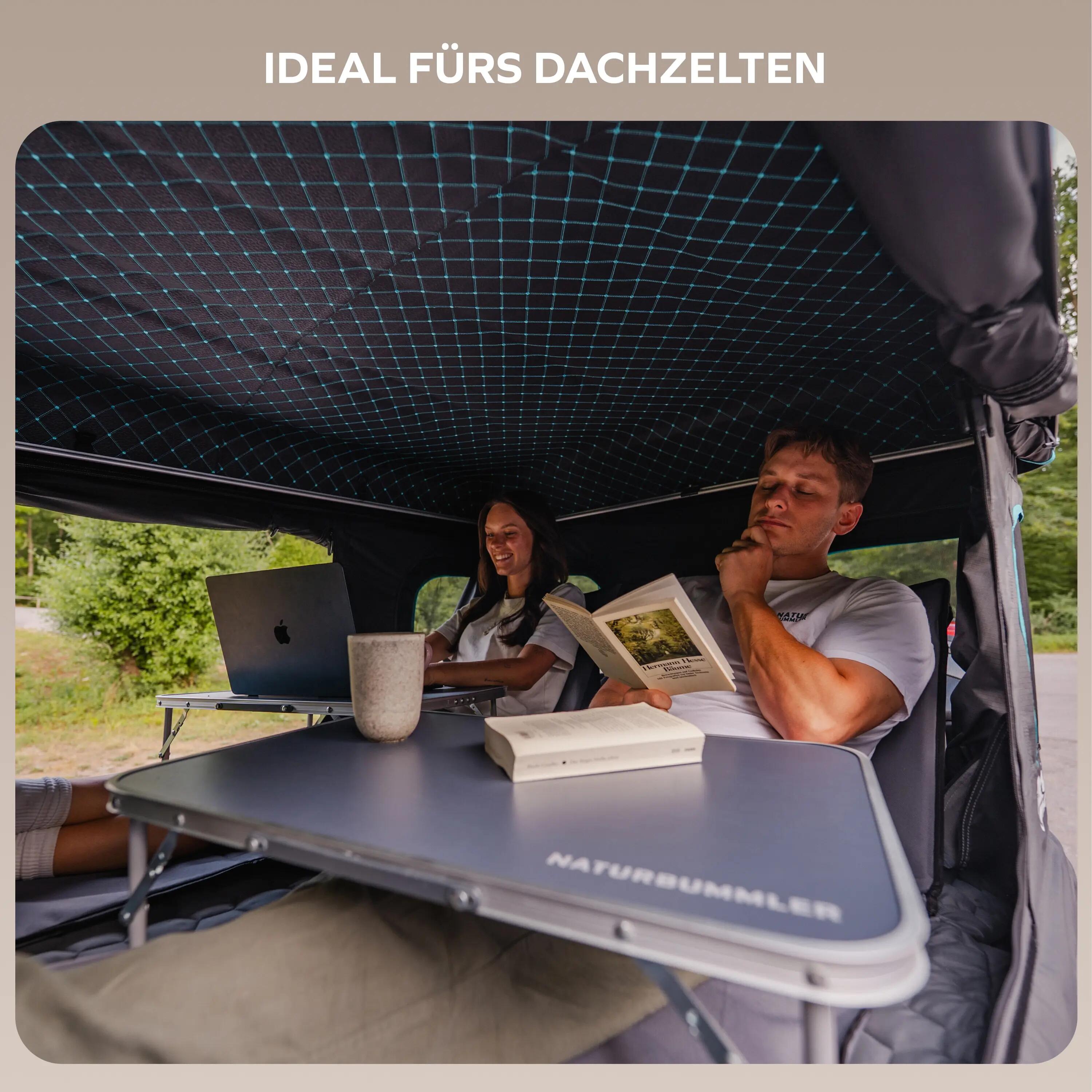 Camping Klapptisch klein niedrig 60 x 40 cm ultraleicht Mini Litec+ 5/6